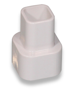 Connecting piece L4380 22x22 outside to 28x28 inside